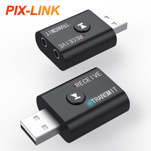ポータブルカーオーディオ & ビデオアクセサリー-新しいデザインBluetooth 5.0 Auxハンズフリー2 in 1USBワイヤレスアダプタートランスミッター & レシーバー - Product Image 1