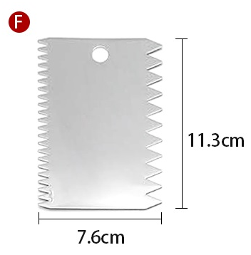 silver - F - Small size rectangular