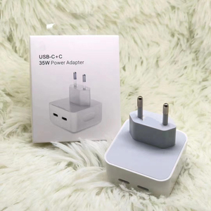 2023 Newest 2-port Quick Charge Usb C Wall Charger 35w Pd Portable Travel Fast Charging Us Eu Uk Type C <strong>Adapter</strong> for Iphone - Product Image 3