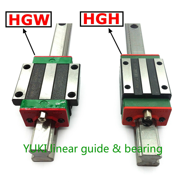 stainless steel miniature linear slide guide rail MGN15 with linear bearing block MGN15C