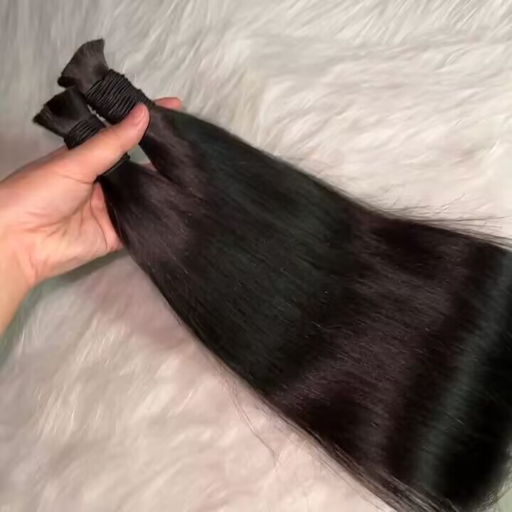 1 paquete de cabello liso a granel