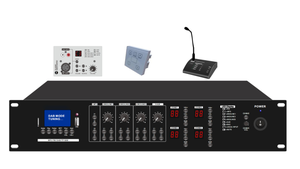 Factory Cheap Price Class D <strong>2</strong> Channel Audio Control <strong>Zone</strong> <strong>Mixer</strong> matrix Amplifier with BlueTooth - Product Image 3