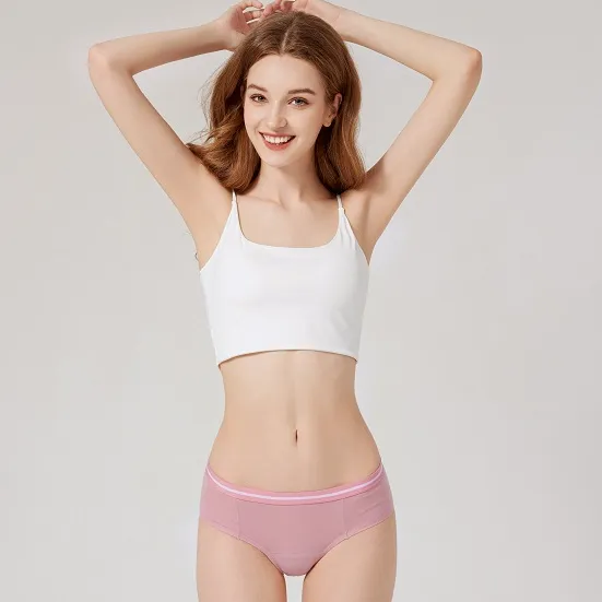 Nouveau produit adolescents Super doux slips de protection mignon pantalon d'incontinence Offre Spéciale coton biologique menstruel période culotte