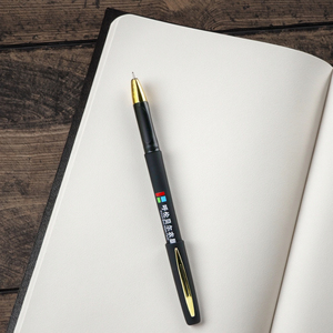 Tùy chỉnh 0.5mm chiều rộng bằng văn bản màu đen vàng mờ mịn trung tính Gel bút vật liệu nhựa tùy chỉnh logo cho quảng cáo khuyến mãi - Product Image 4