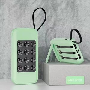 2025 Hot Bán sáng tạo món quà sinh nhật 10000mAh ngân hàng điện với Sucker bốn dây xách tay dây buộc cho sinh nhật món quà kỳ nghỉ - Product Image 4