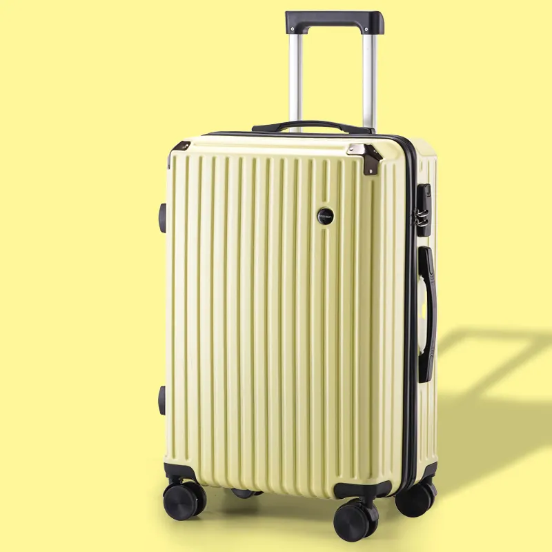 Diskon besar harga lebih rendah Vintage multifungsi Abs tas bawaan koper berpergian koper bagasi dengan tempat cangkir