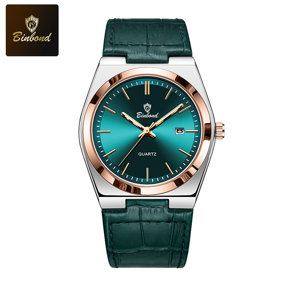 Green skin-rose gold-green surface