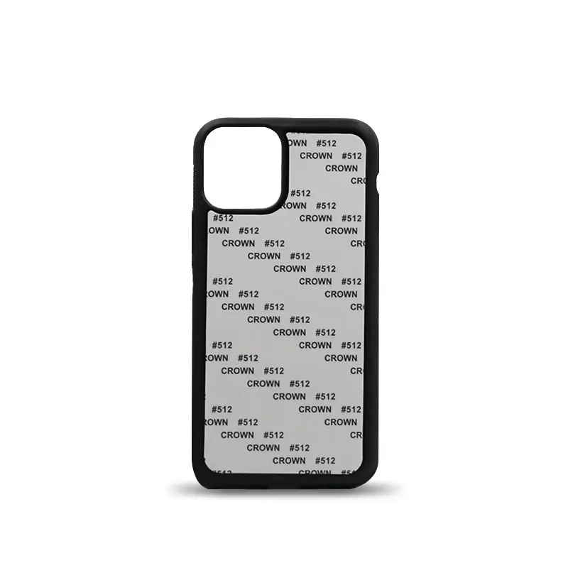 Étui de téléphone vierge à sublimation 2d bricolage avec plaque en aluminium pour iphone, étui à sublimation 2d pour Samsung