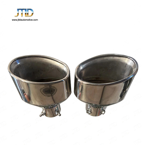 JTLD JTS-34ユニバーサルテールスロート入口ID2.25インチ304ステンレス鋼用卸売研磨二重層排気チップ