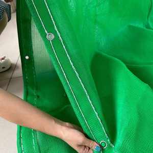 High Quality HDPE+UV Stabilized Green <strong>Round</strong> Wire Shade <strong>Net</strong> for Scaffold Construction Custom Cutting Processed - Product Image 3
