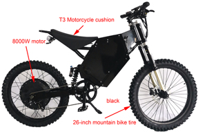 エンデューロ電動バイク5000W72V40AH大人用電動バイクEスクーター電動自転車バッテリーパラレルシート付き