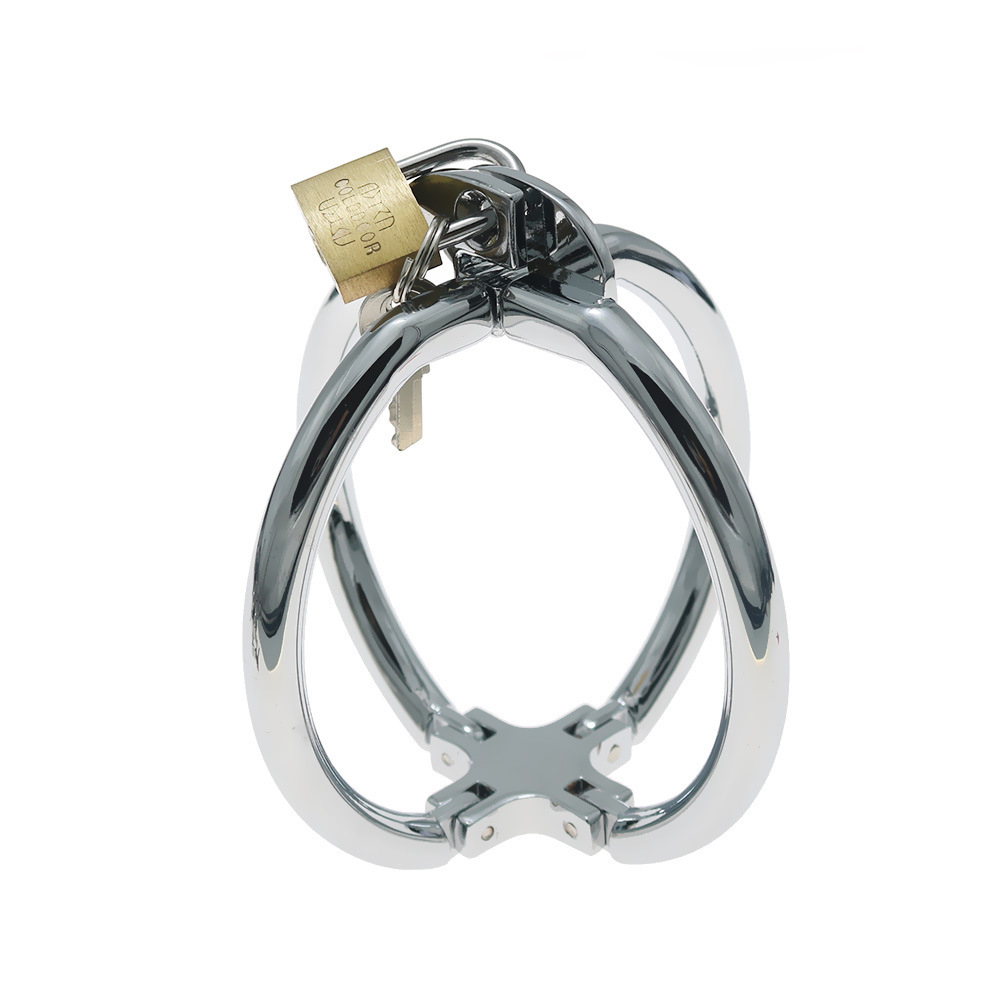 Women handcuffs with brass paddle lock