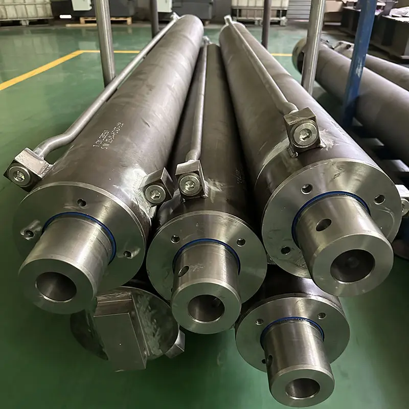 ST52 CK45 100 200 500 tonnes Cylindre de presse hydraulique personnalisé résistant à double effet