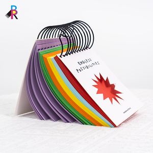 Cuadernos escolares de encuadernación en espiral A6 con logotipo personalizado al por mayor, 100 hojas de papel de colores, libro para colorear, cubierta de cuero PP para estudiantes - Product Image 4