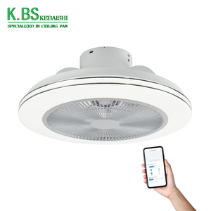 Ventilador de techo con control remoto de luz LED Bldc inteligente moderno con control remoto de aplicación de dormitorio silencioso con Wifi Tuya - Product Image 1