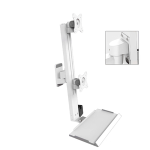Heavy-Duty Dual Desk Arm Mount for 15-32 Inch PC <strong>Monitors</strong> Space-Saving 360&deg; Rotation <strong>Function</strong> Supports Two <strong>Computers</strong> New Product - Product Image 3
