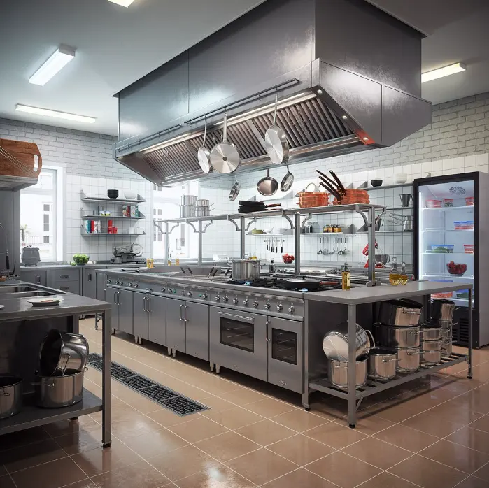 Star Hotel cucina aperta in acciaio inox attrezzature da cucina commerciale include ristorante elettrodomestici da cucina per la vendita