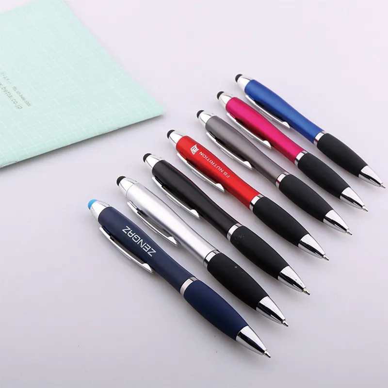 LIUSHUN OEM ODM Stylet multifonctionnel Stylo à bille personnalisé avec logo personnalisé Encre d'impression Stylo à bille lumineux Boligrafos