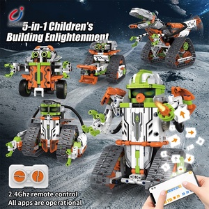 Chengji stelo programmabile robot educativo assemblare 5 in 1 ingegneria elettrica blocchi di costruzione robot giocattoli