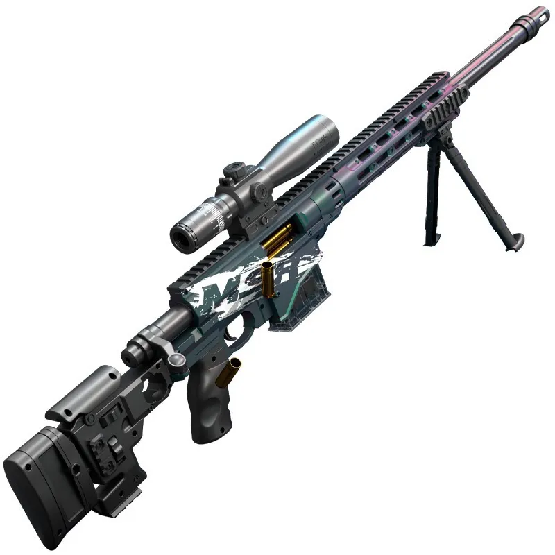 Pistola de balas blandas de EVA MSR nueva al por mayor, pistola para lanzar proyectiles de juguete para niños, al aire libre juego de tiro, equipo de actividad, rifle de francotirador de juguete