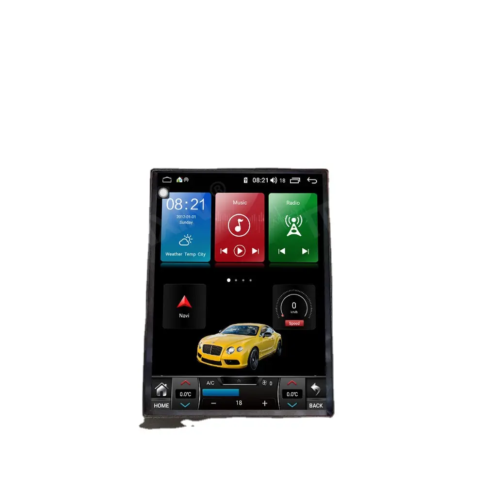 Para Volvo S60 V60 2011-2018 Android 11Qualcomm del jugador del coche de unidad de GPS de navegación Multimedia reproductor de vídeo Vertical Tesla pantalla