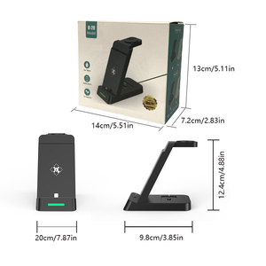 Wireless Charging Station Foldable 3-in-1 Charging <strong>Devices</strong> 18W <strong>Output</strong> Power 9V/2A <strong>Input</strong> for Android/Phone/Watch - Product Image 5