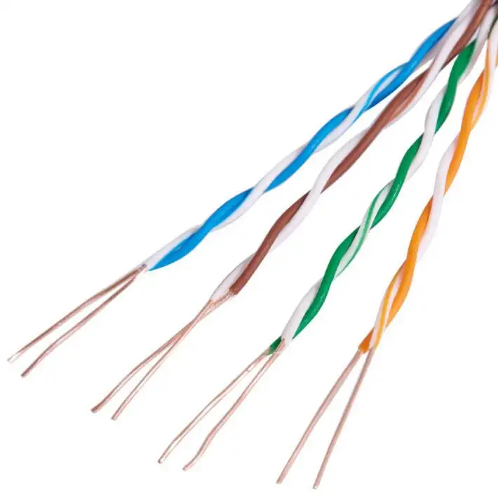 CAT6 RJ45 LAN UTP CABLE 4P impermeable varados cat7 sólido cable cat8 cable redondo