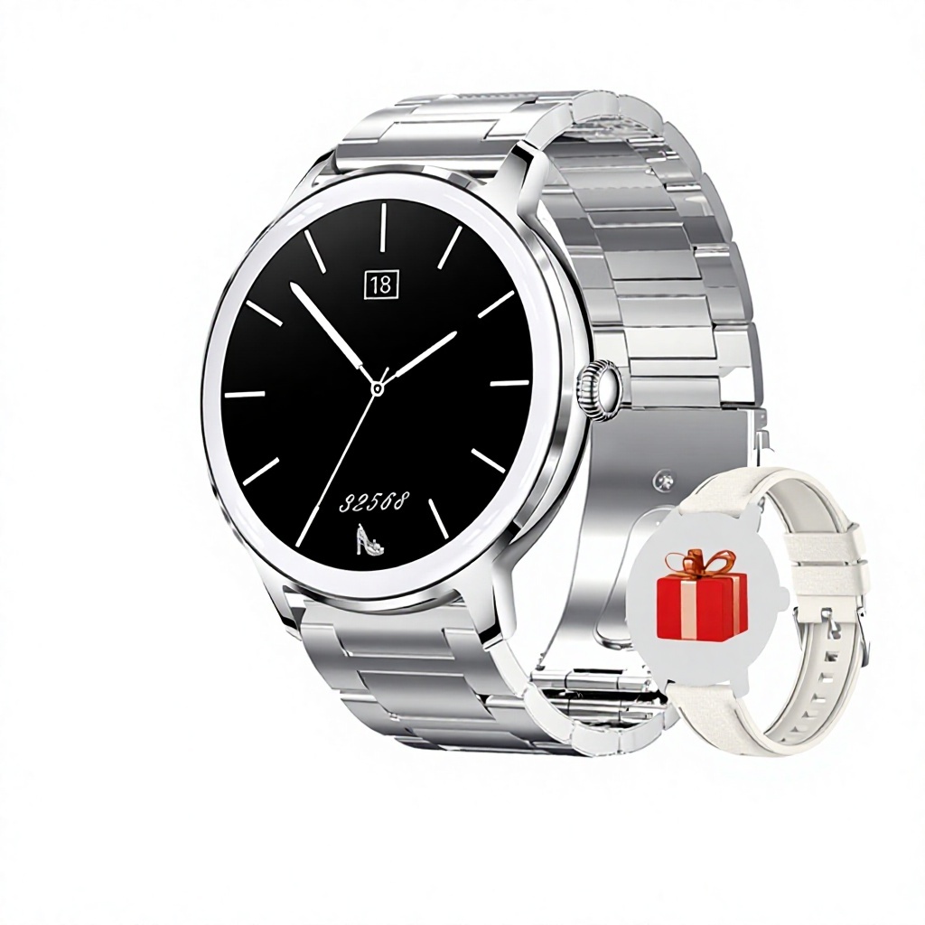 Bracelet en métal en acier inoxydable blanc