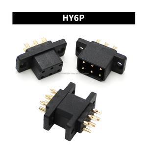 6-Pin güç ve sinyal hibrid Panel montaj fişi 5A depolama aküsü konnektör erkek ve dişi 6-Pin fiş aksesuarı - Product Image 6