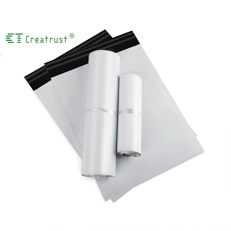 Goede Kwaliteit Custom Poly Mailers Kleding Polymailers Materiaal Pe Wit Plastic Grote Koerier Polybag Mailing Tassen Voor Kleding