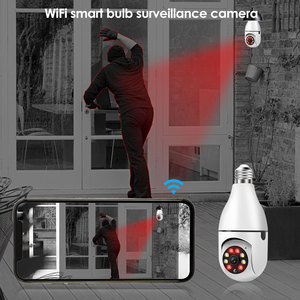 Sistema di sicurezza domestica intelligente luci Wireless visione notturna a 360 gradi sorveglianza vista remota telecamera con lampadina WIFI di sicurezza CCTV - Product Image 6