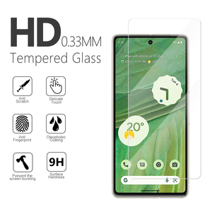 Google Pixel için 7 cam Google piksel 7 temperli cam 9H Clear ekran koruyucu için Google piksel 6 7 6A HD temizle cam - Product Image 3