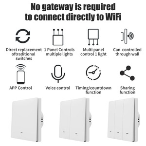 Micro-Link WiFi Smart Switch facile da usare Zigbee temporizzazione interruttore a parete di controllo vocale per uso domestico rete Ethernet 250v Max. US