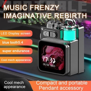 JL <strong>V</strong> 5.4 Portable Smart RGB LCD Screen Mini Wireless <strong>Music</strong> Device for Bluetooth Speaker Touch Control Waterproof for Outdoor Use - Product Image 2