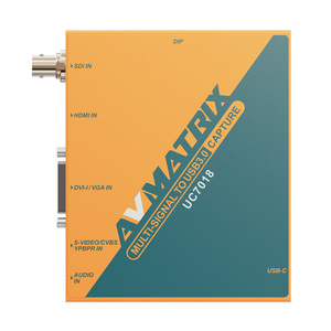 Avmatrix UC7018多信号USB3.0视频捕获盒未压缩金属SDI/HDMI/DVI-I/VGA/CVBS/S-Video/YPbPr视频捕获 - Product Image 1