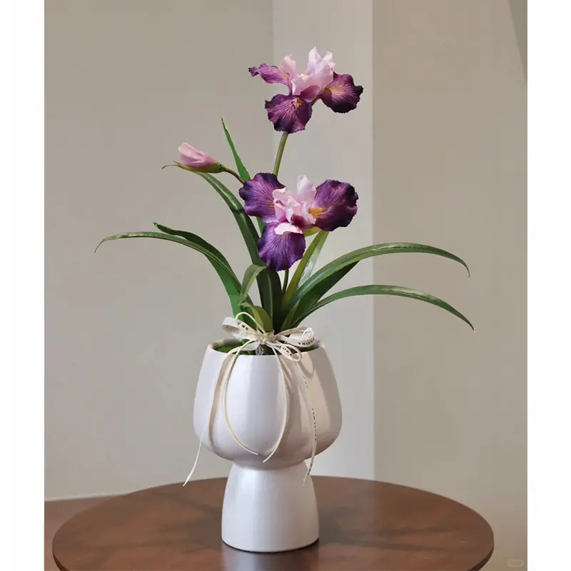 Vaso de cerâmica criativo para vaso de flores, vaso de mesa moderno nórdico simples e criativo, ornamento para ambientes internos