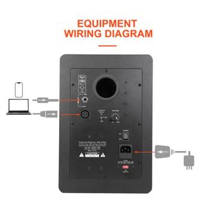 8英寸音频有源监视器扬声器5英寸，适用于工作室现场表演计算机2路2.1 - Product Image 3