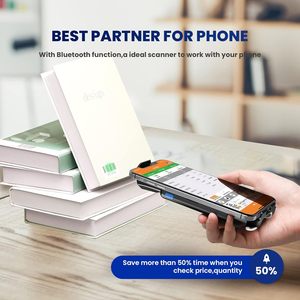 Eyoyo Bluetooth 1D 2D 1600mAh <strong>Android</strong> <strong>QR</strong> <strong>Code</strong> Back Clip Barcode Reader <strong>Scanner</strong> Attach to Phone for Inventory Library