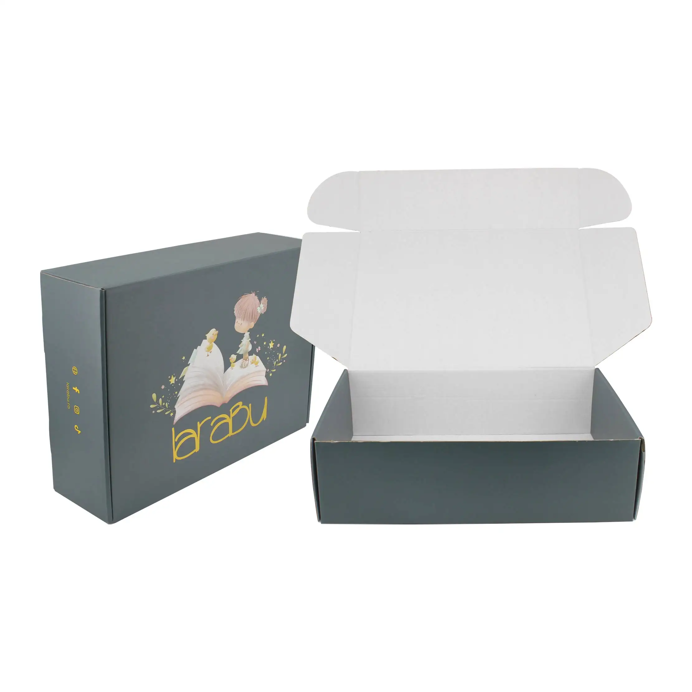 Изолированная незаявленная посылка с бесплатной таинственной упаковкой, картонная роскошная коробка на заказ, электронные Бесплатные белые коробки для доставки