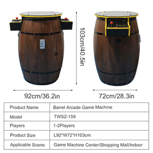 新款2人投币街机双格斗机潘多拉月光宝盒桶街机游戏街机 - Product Image 4