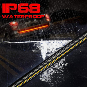 ไฟท้ายรถบรรทุกด้านหลัง,แถบไฟ LED 12V IP68ไฟท้ายรถ5ทาง Flex 2แถว2ปี2835