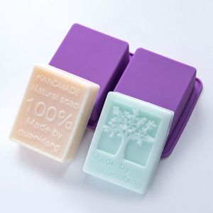 New Arrival Food Grade <strong>Easy</strong> Release 2 Cavity Rectangle Life Tree and 100% Handmade Silicone <strong>Soap</strong> Bar Molds for <strong>Soap</strong> <strong>Making</strong> - Product Image 5