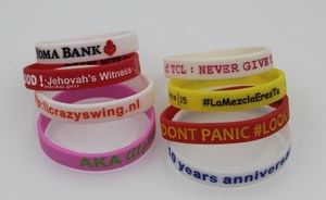 Event <strong>Fundraising</strong> Advertising Promotional <strong>Gifts</strong> Sport Activity Embossed Debossed Filling Color Logo Custom Silicon Bracelet - Product Image 6