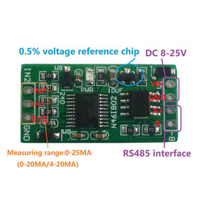 4-20MA至RS485 2通道DC 12V 0-25MA模拟采集模块12位模数转换器板Modbus RTU PLC - Product Image 3