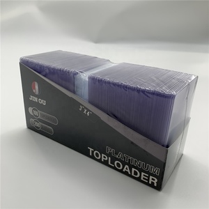 100 Toploader 200 אגורה שרוולים אריזה פרימיום באיכות כרטיס מחזיק AP-146 Toploader