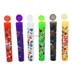 Taşınabilir duman deposu özel Logo basın açık plastik koni duman dükkanı aksesuarları sigara kapak koruyucu plastik tüp