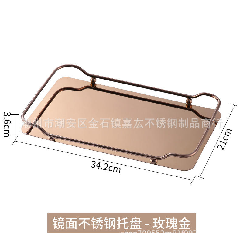 Plaque en acier inoxydable or rose