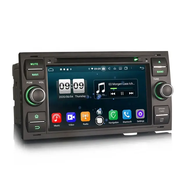 Erisin-audio para coche ES8766FB con carplay DSP, WiFi, DAB, TPMS, electrónica automática para Ford C/s-max, Galaxy Kuga Transit