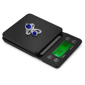 Accurate Electric Kitchen Scale with Large Clear <strong>LCD</strong> <strong>Display</strong> Coffee Scale with Timer and Tare <strong>Function</strong> Electronic Scale 5kg/0.5g - Product Image 1