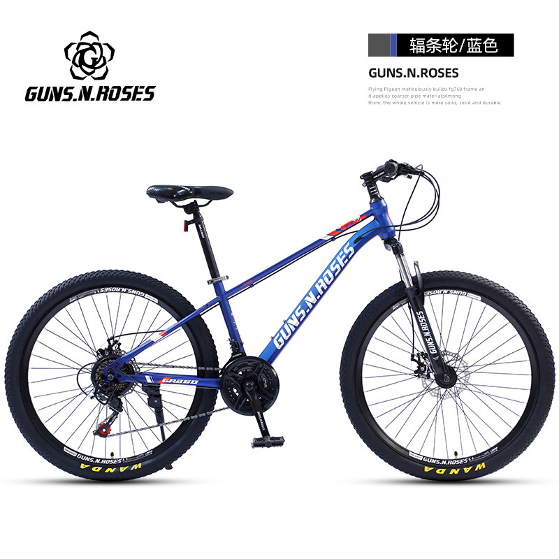 Roue à rayons bleus